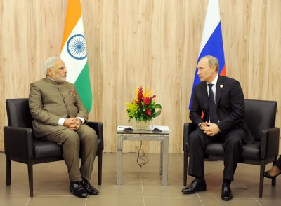 BRICS: PM Modi meets  Russian President Vladimir Putin in Fortaleza 